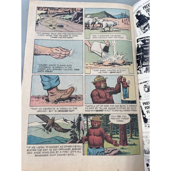 Western Publishing The True Story Of Smokey Bear Comic Vintage 1960, 1964, 1969 - Picture 6 of 7